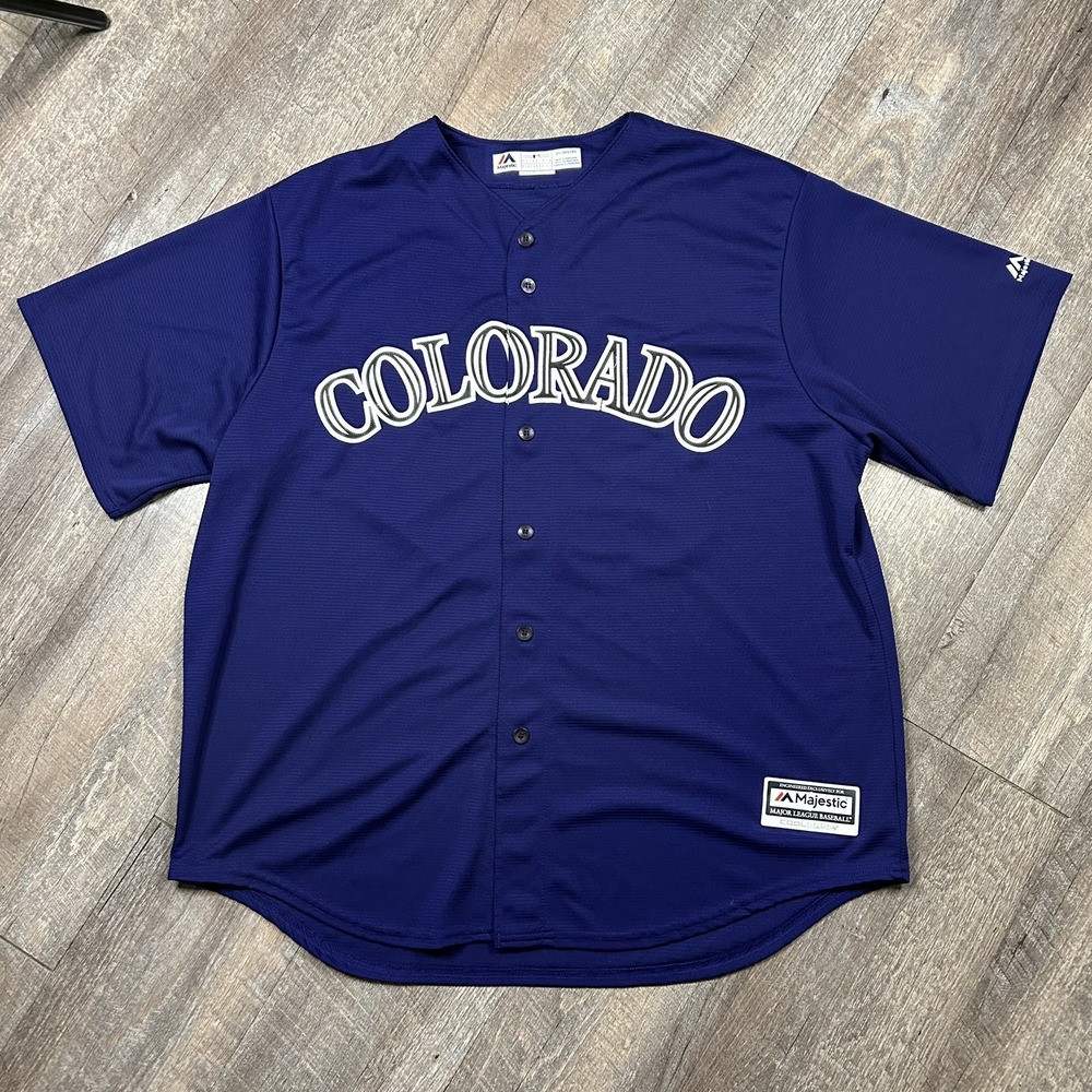 Nolan Arenado Colorado Rockies Jersey #28 Purple Away Majestic Brand men's XXL